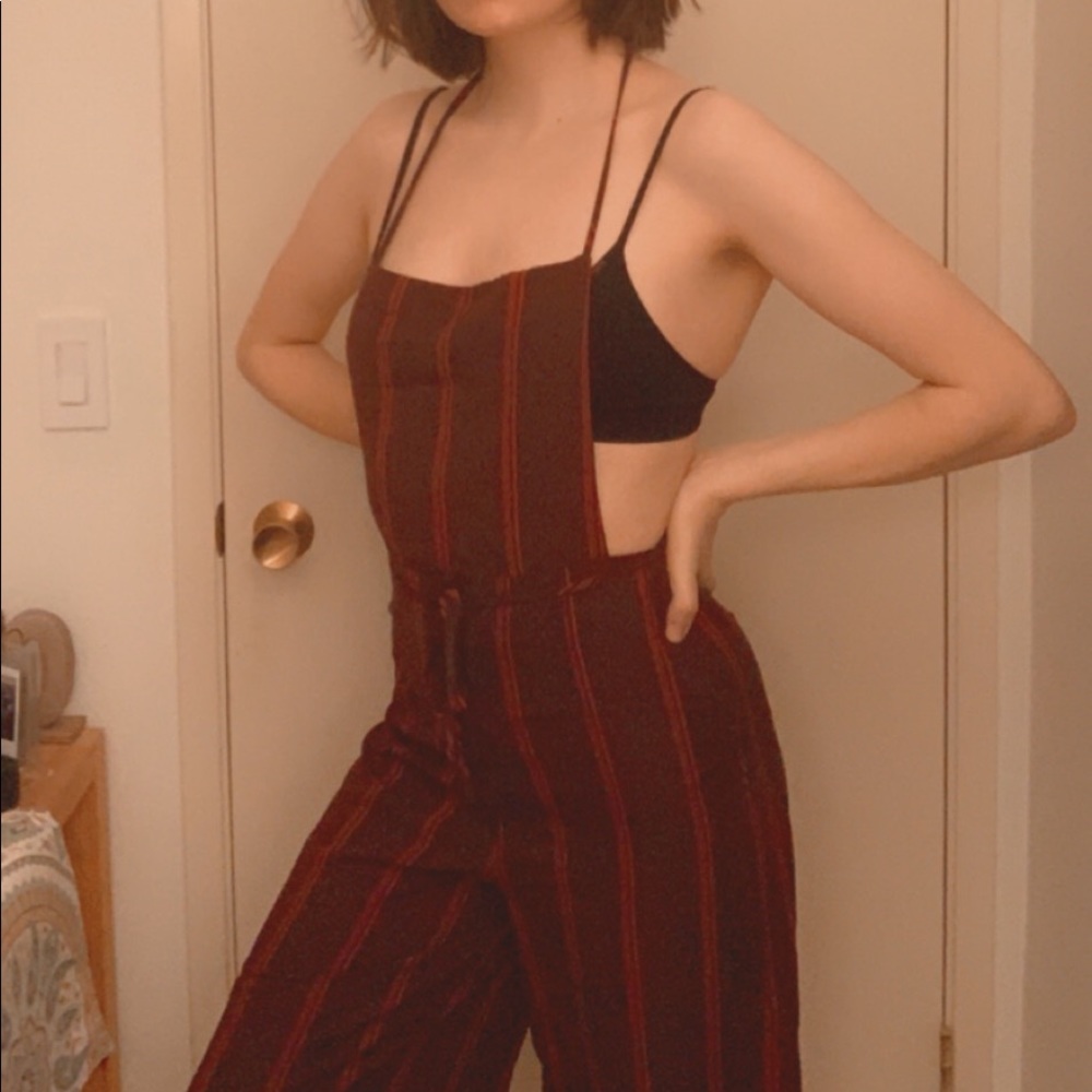 comfortable open back jumpsuit